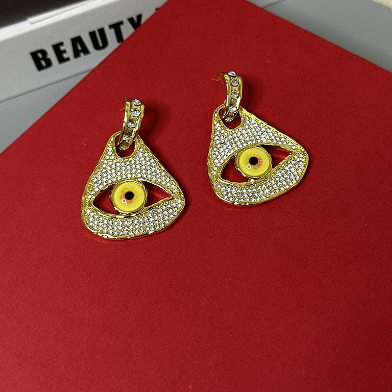 Devil's Eye Earrings, Unique Personality, Alternative Show Earrings, Female