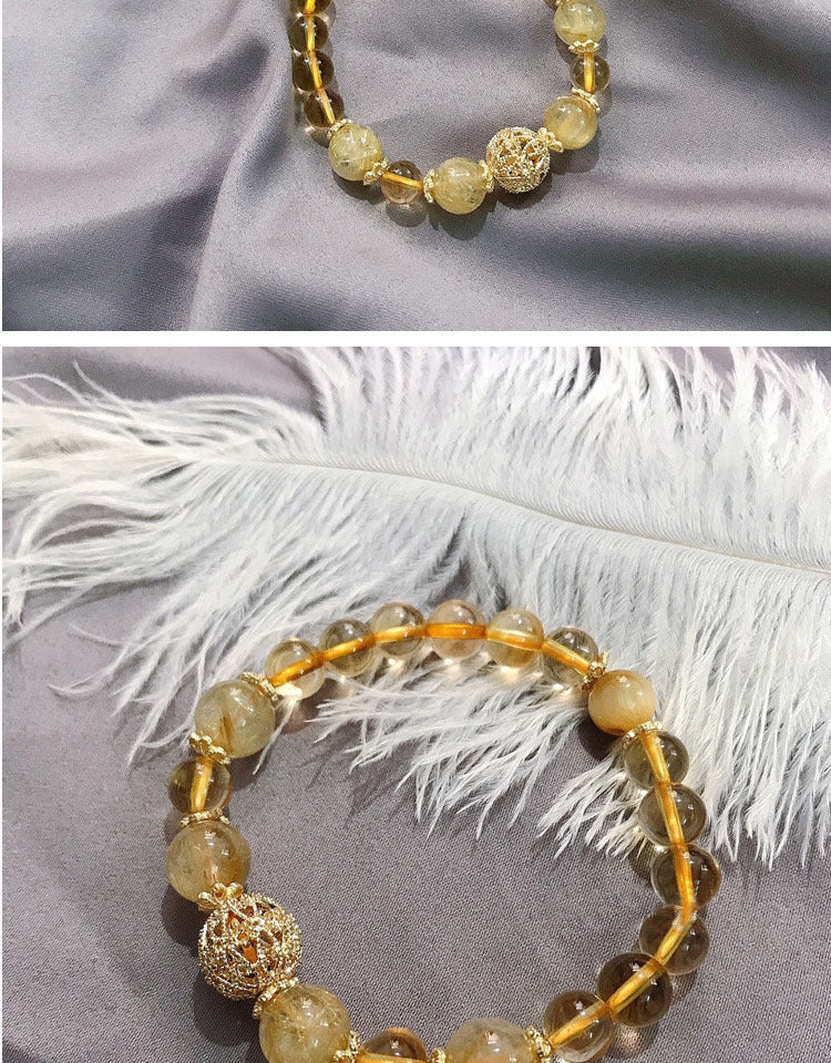 Citrine Lucky Turn Crystal Bracelet