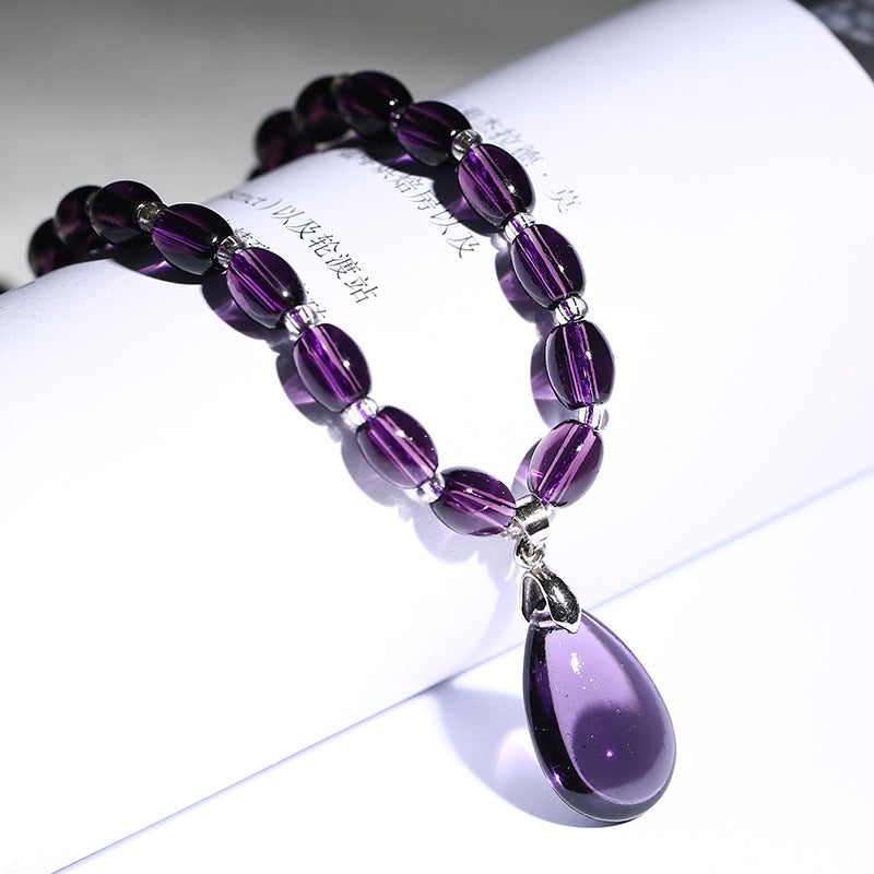 Fashion Beautiful Amethyst Women Necklace