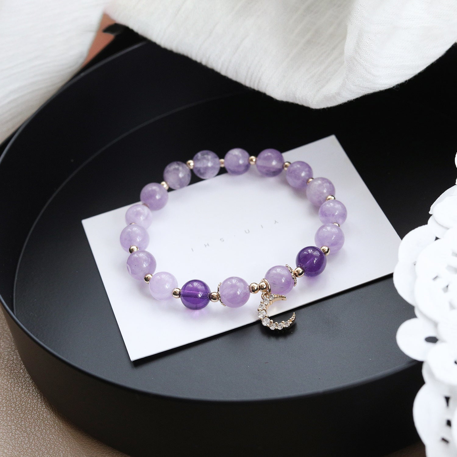 Natural Uruguay Amethyst Women Bracelet