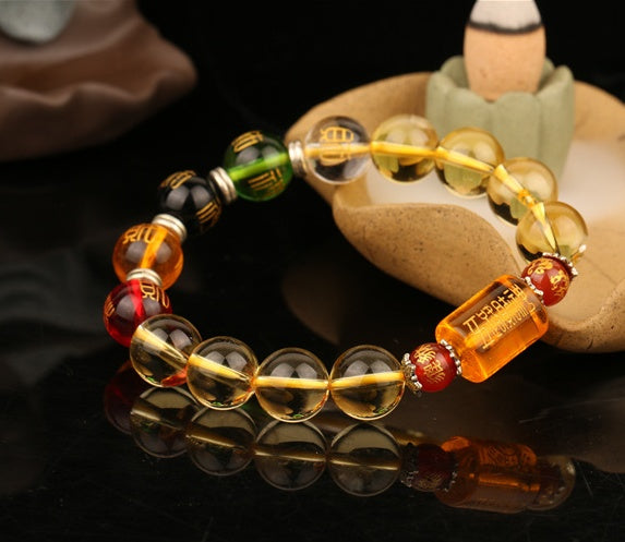 Citrine bracelet natural stone bracelet