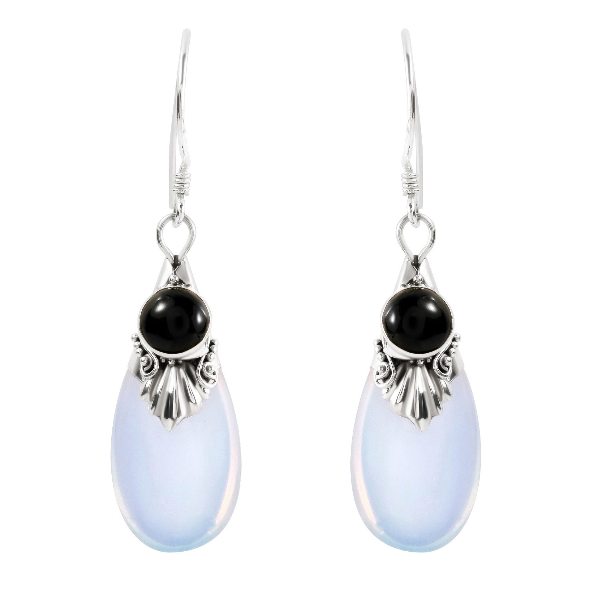 White Moonstone Women Earrings