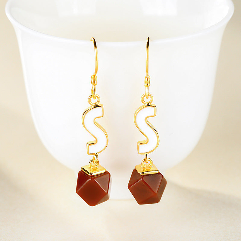 Red Agate Women Earrings