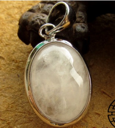 Crystal Floor Natural Crystal Grey Agate Pendant Agate Lapis Lace Necklace Pendant