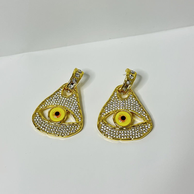 Devil's Eye Earrings, Unique Personality, Alternative Show Earrings, Female