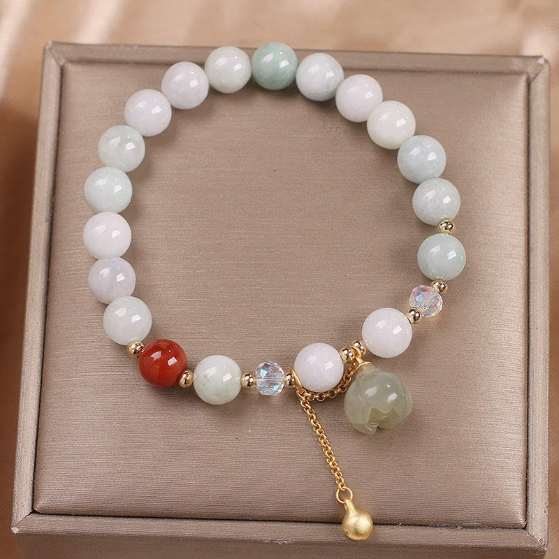 Ethnic Style Natural Agate Bead Women Bracelet