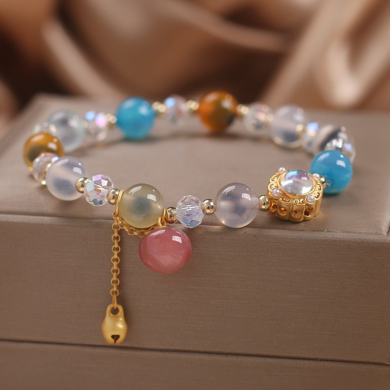 Women's Heart Agate Bracelet National Fashion Ethnic Style