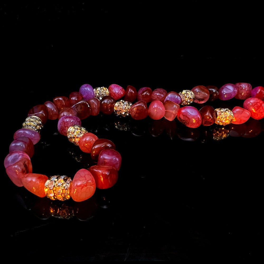 Uruguay Original Agate Retro Bracelet Necklace