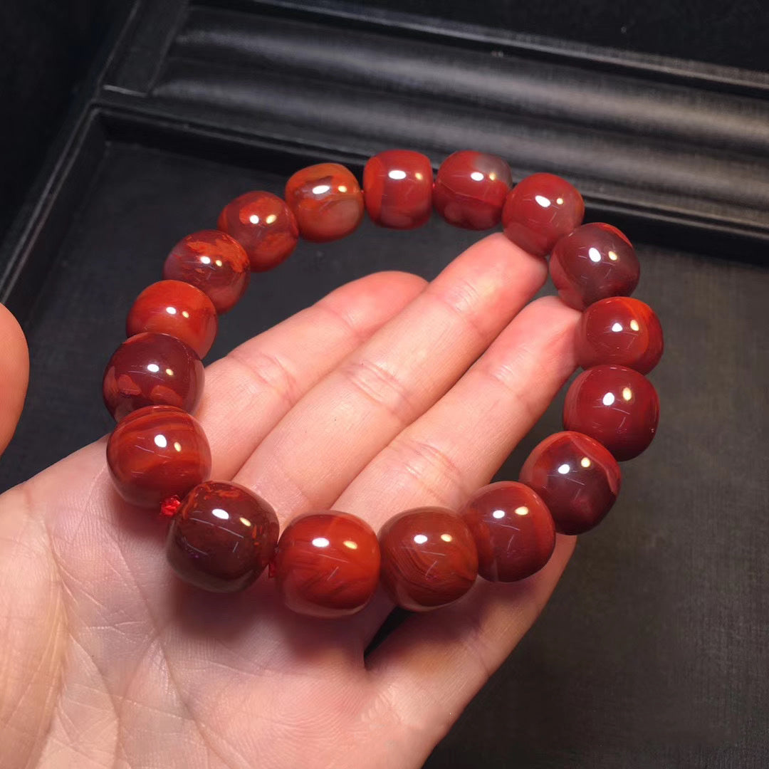 Southern Red Agate Men And Women Bracelet