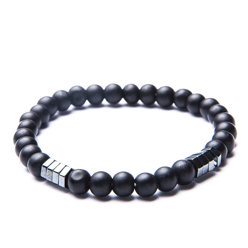 Black Agate Men Bracelet