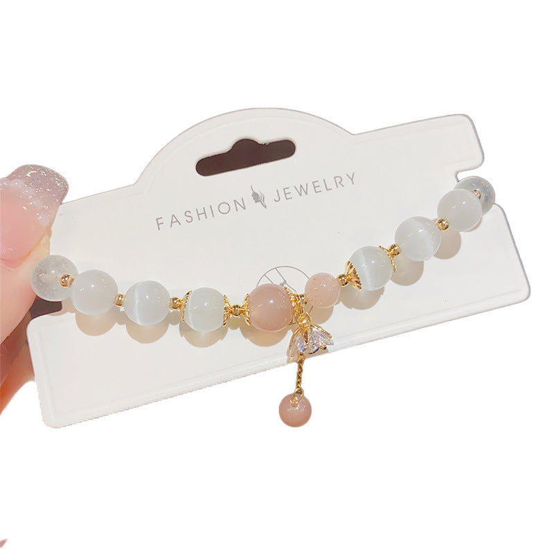 Cat's Eye Sunstone Fashion Women Bracelet