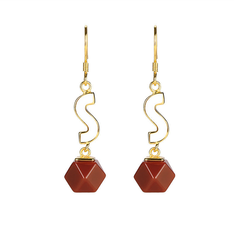 Red Agate Women Earrings