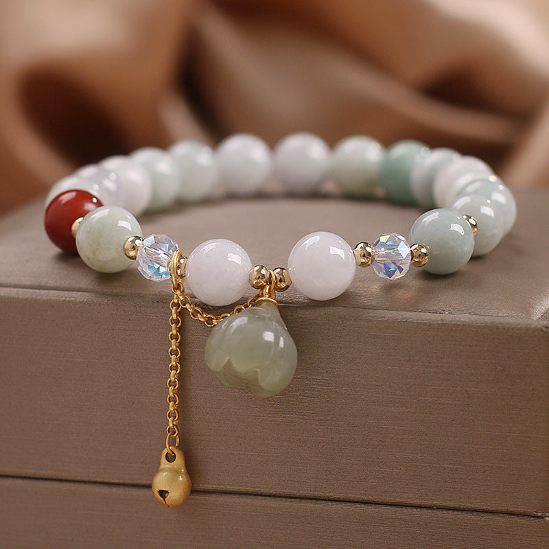 Ethnic Style Natural Agate Bead Women Bracelet