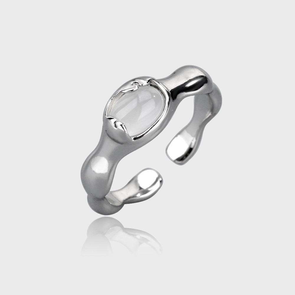 Irregular Agate Women's Ring, With An Unfading Personality