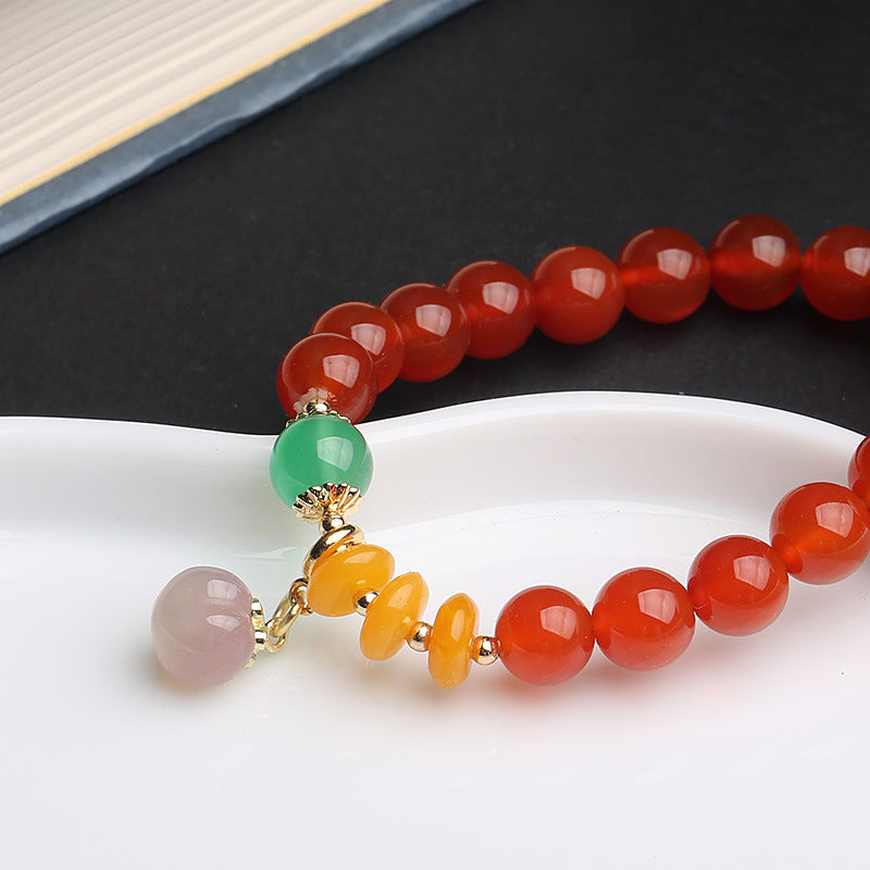 Red Agate Bracelet Hanging Yanyuan Peaches Women Bracelet