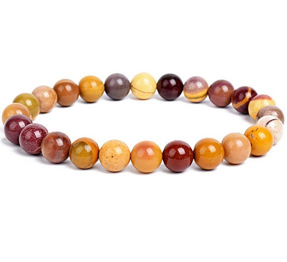 Unisex 8mm Yoga DIY Agate Beads Bracelet