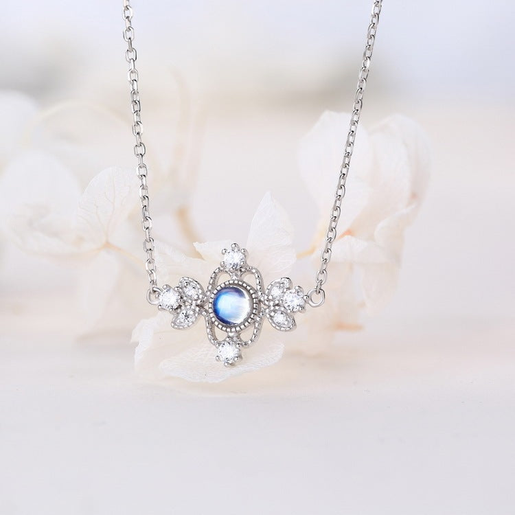 Blue Moonstone Women Necklace