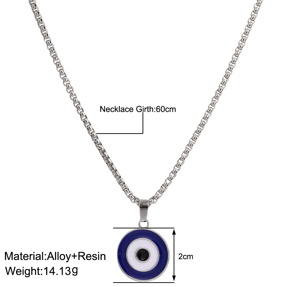 Devil's Eye with male and female personality design sense necklace