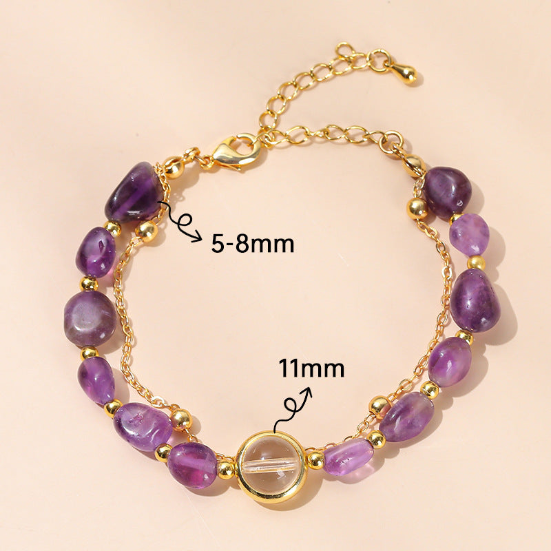 Women's Fashion Simple Crystal Agate Bracelet