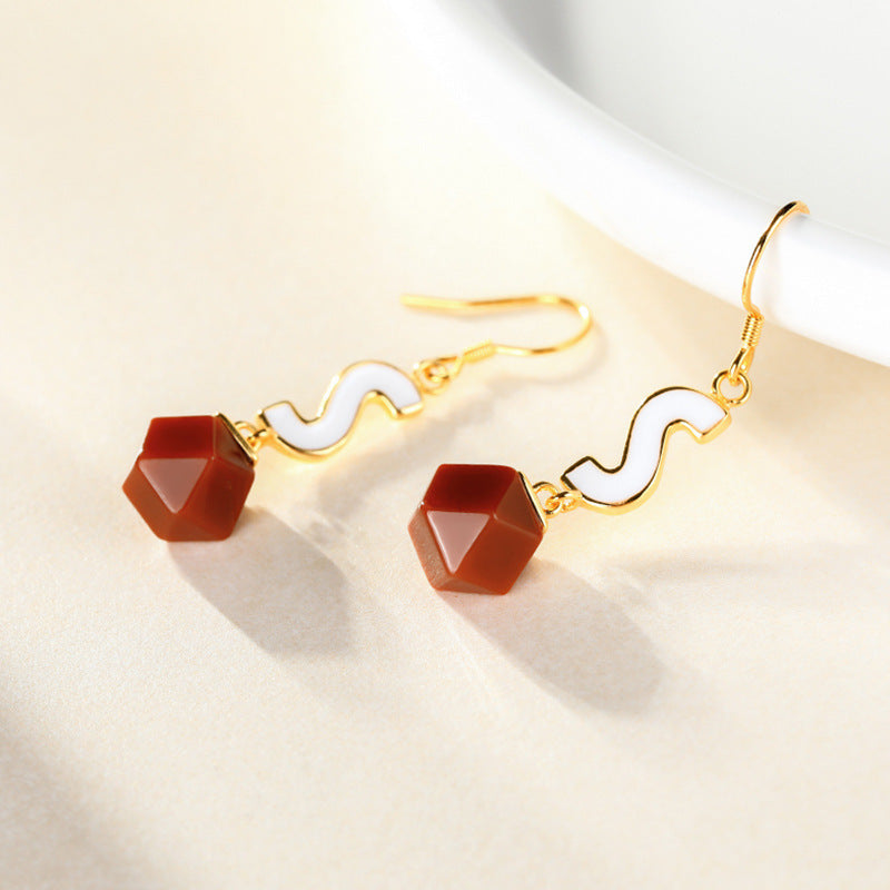 Red Agate Women Earrings