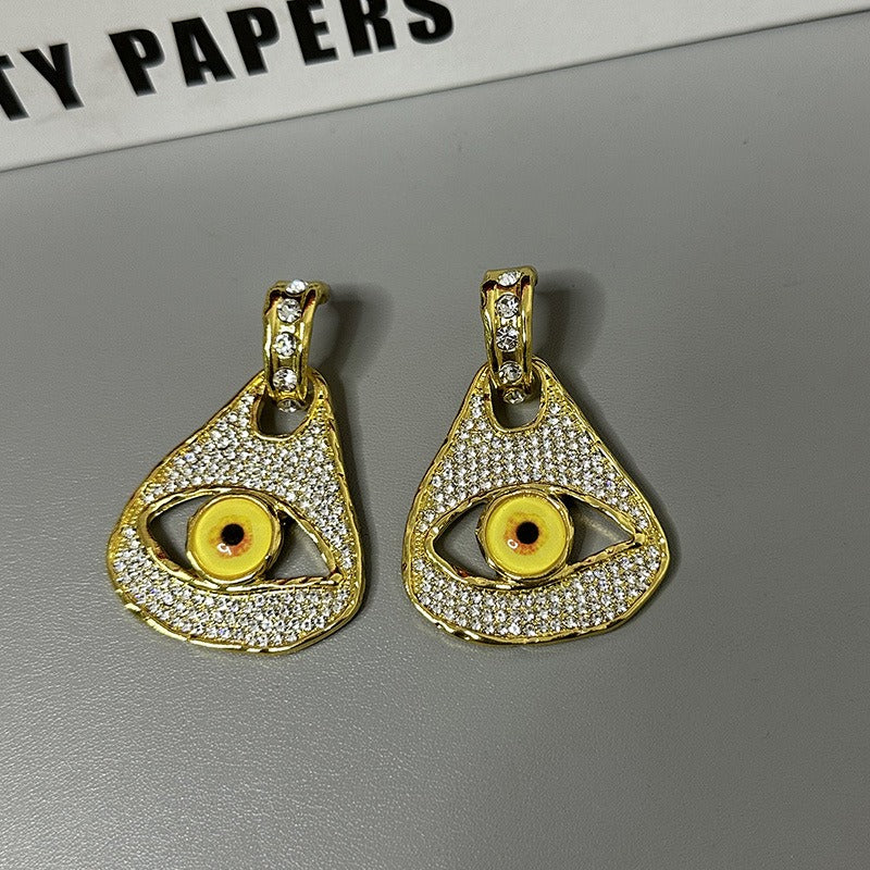 Devil's Eye Earrings, Unique Personality, Alternative Show Earrings, Female