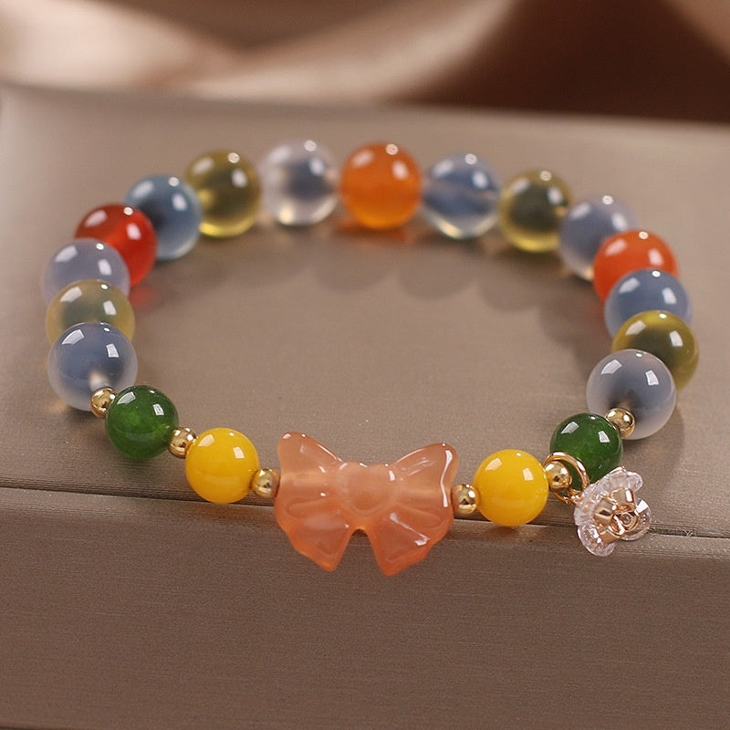 Heart Agate Bracelet Women Sweet