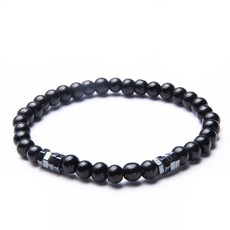 Black Agate Men Bracelet