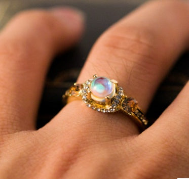 Vintage style Moonstone Women Ring