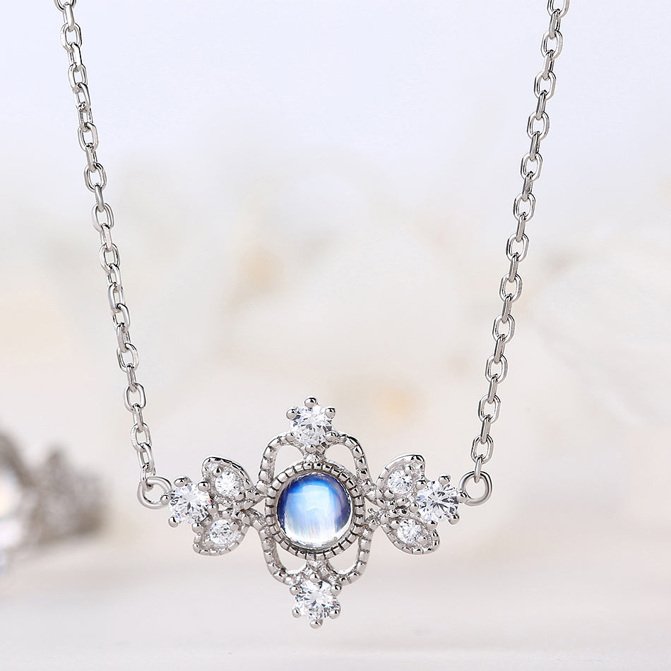 Blue Moonstone Women Necklace