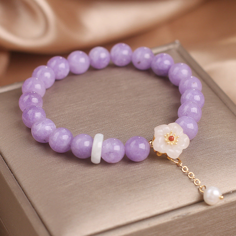 Peach Blossom Amethyst Bracelet For Women