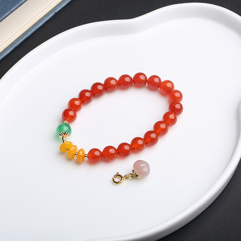 Red Agate Bracelet Hanging Yanyuan Peaches Women Bracelet