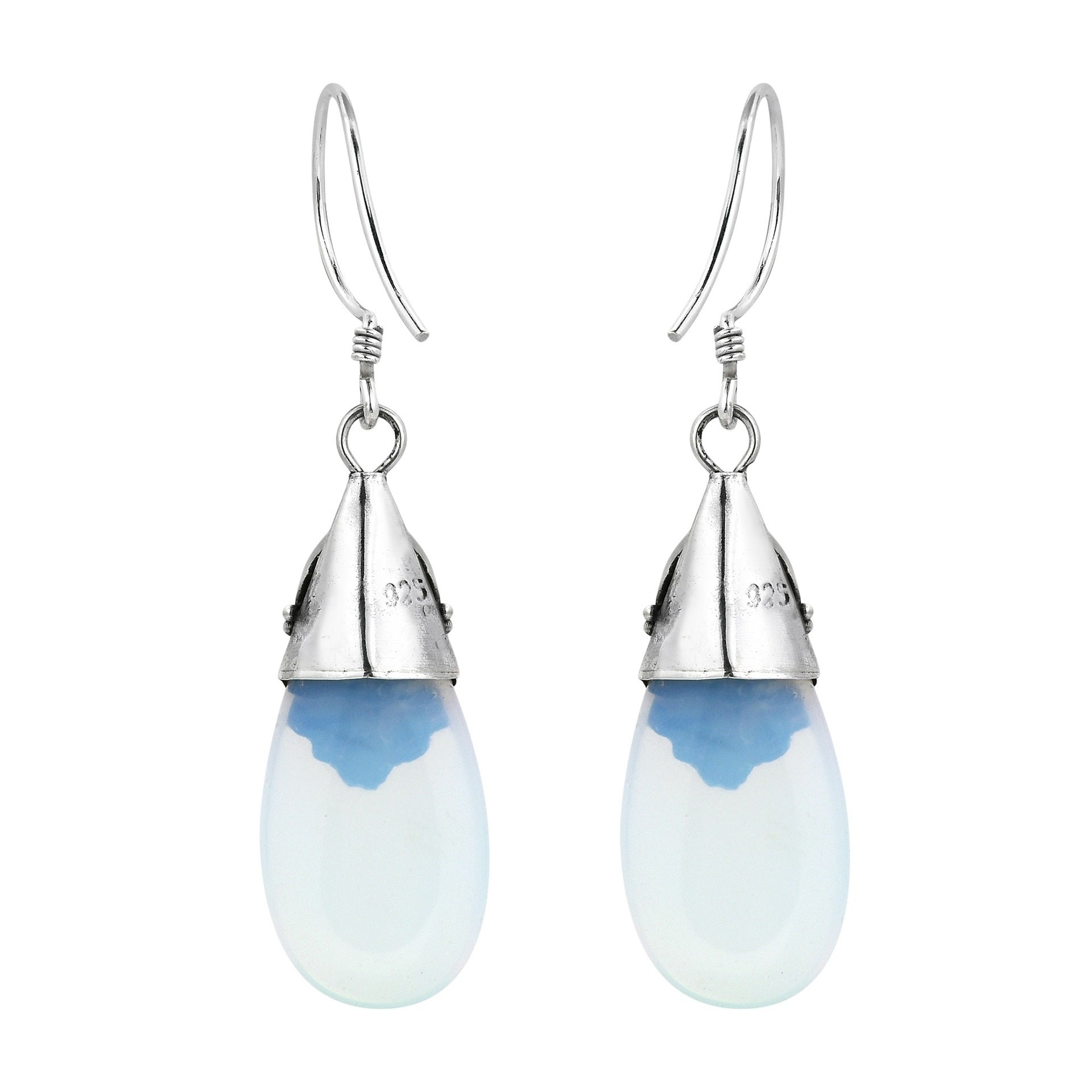 White Moonstone Women Earrings