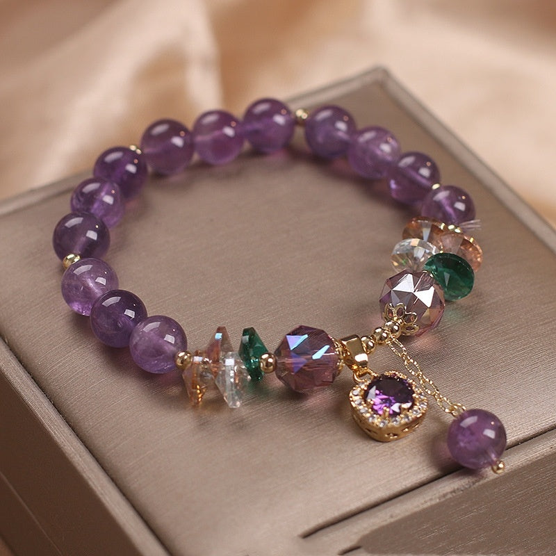 Luxury Natural Amethyst Women Bracelet