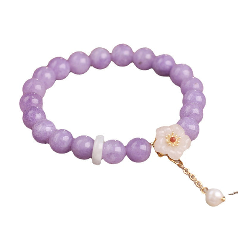 Peach Blossom Amethyst Bracelet For Women