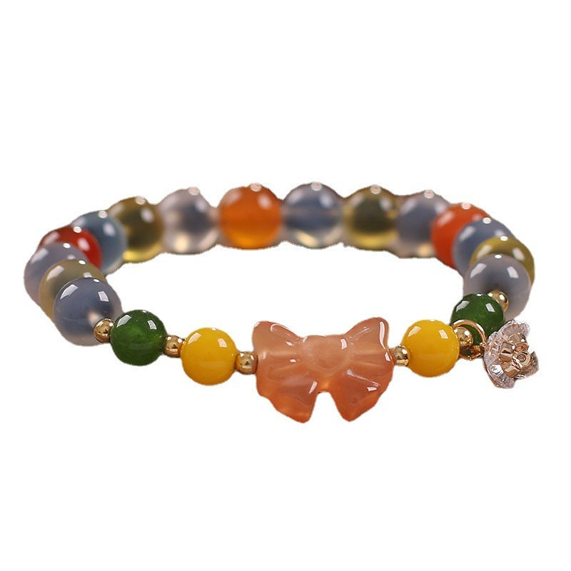 Heart Agate Bracelet Women Sweet