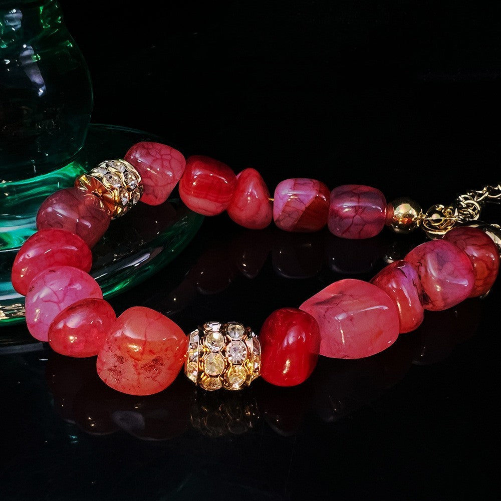 Uruguay Original Agate Retro Bracelet Necklace