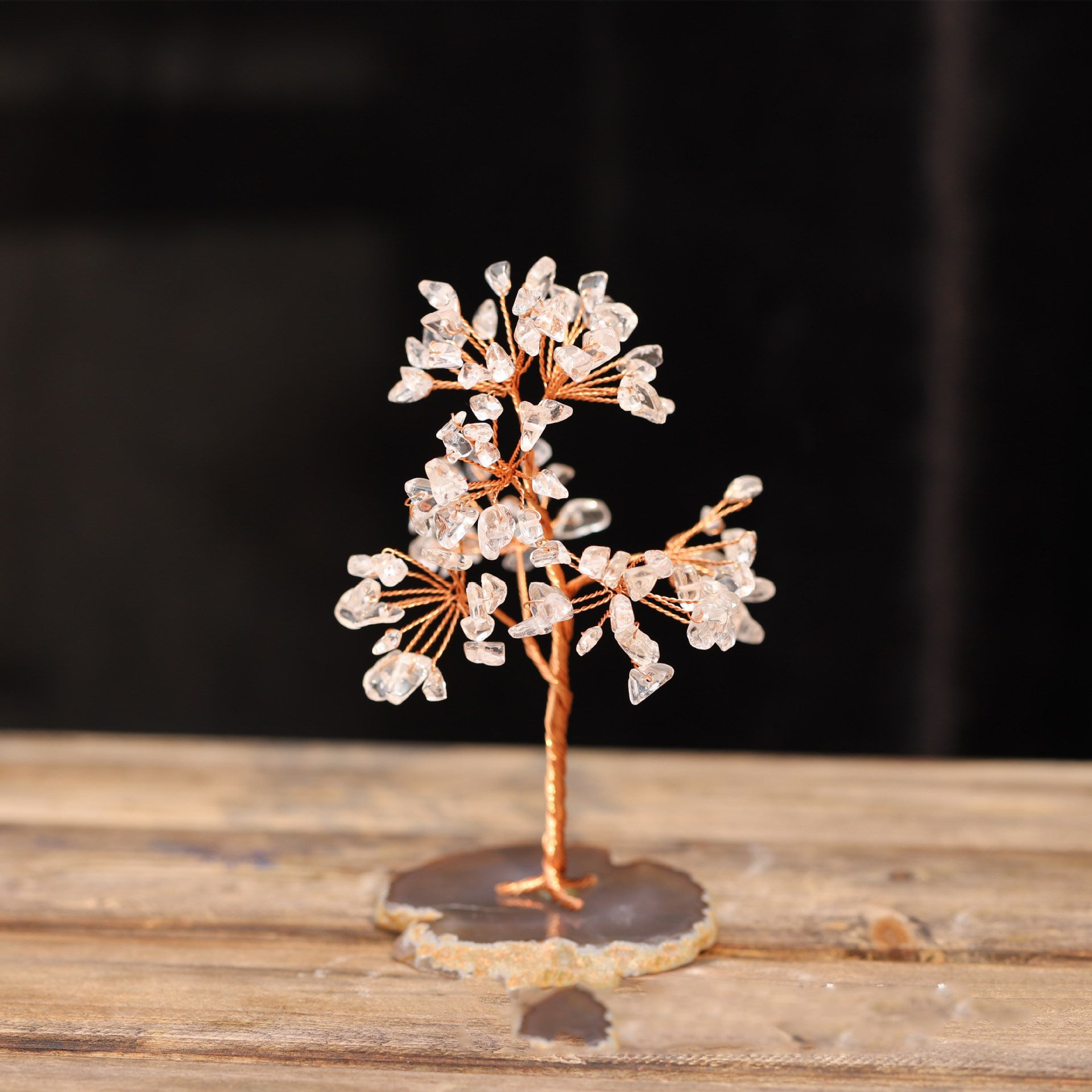 Creative Household Simple Crystal Fortune Tree