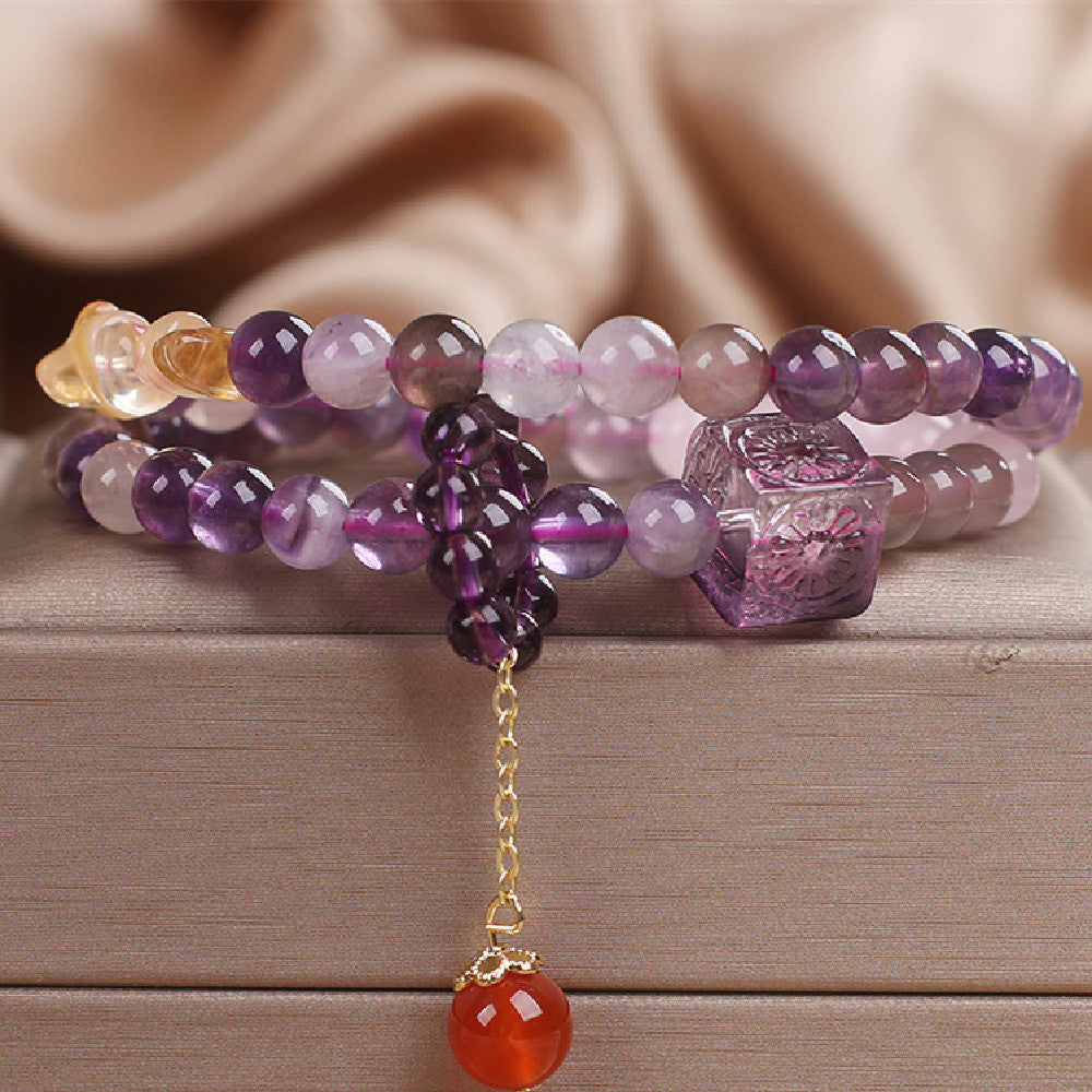 Natural Amethyst Women Bracelet