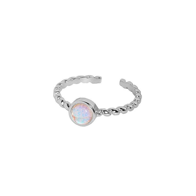 Light Luxury Moonstone Gemstone Women Ring