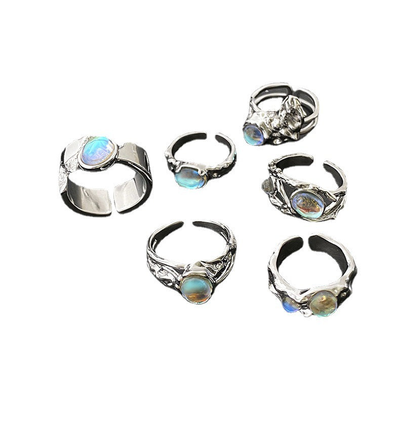 Fashion Personality New Moonstone Women Ring