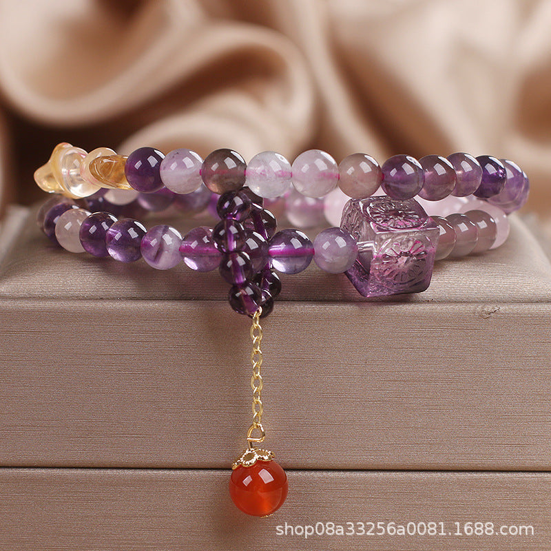 Natural Amethyst Women Bracelet