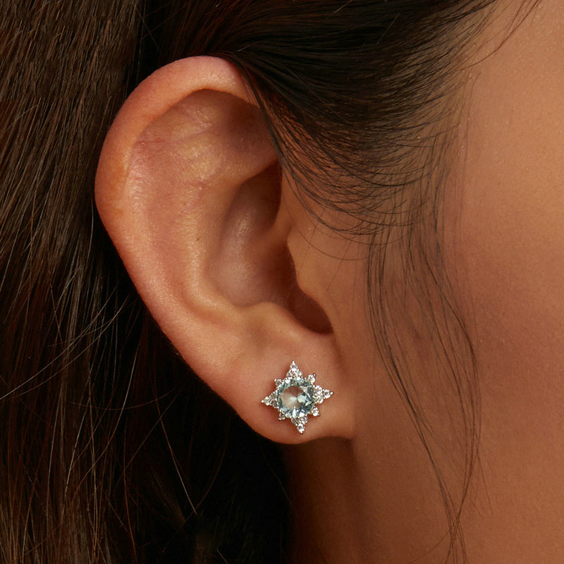 Niche premium Star of David earrings for women