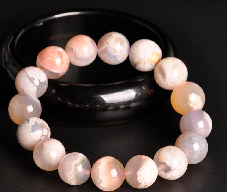 Cherry Blossom Agate Bracelet