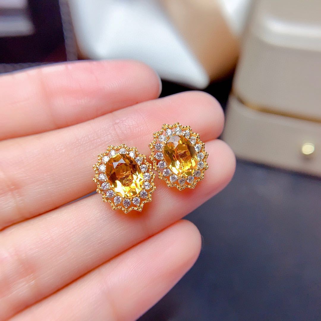 Citrine Sleeve Female Ring Pendant