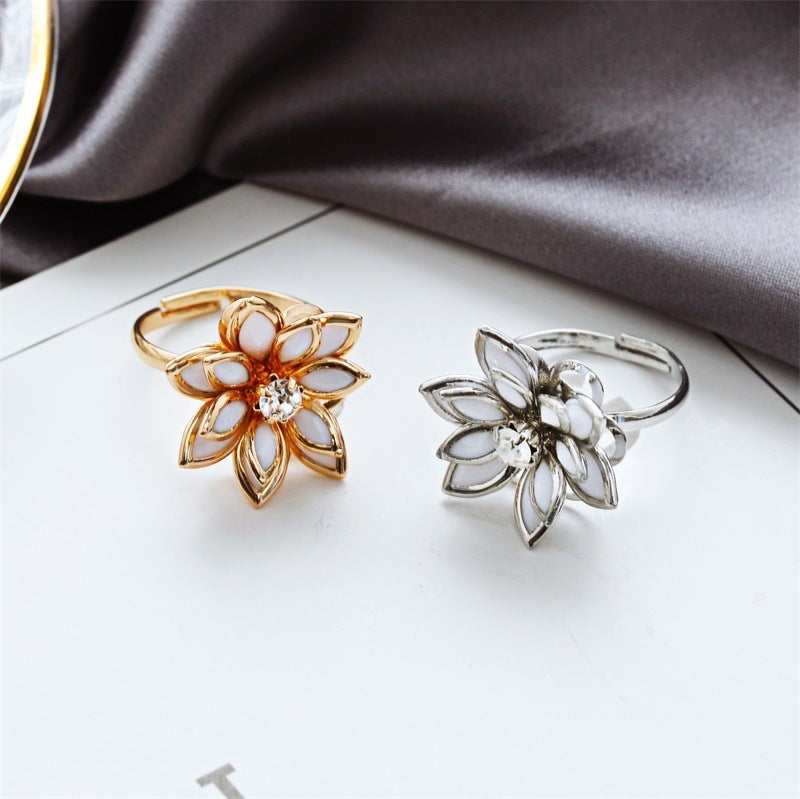 Snow lotus women ring