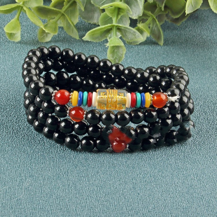 Red Agate Women's Bracelet 6m108 Buddha Beads