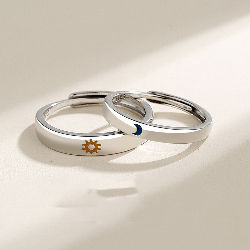 Couple Style Star Sun Moon Pair Ring Jewelry