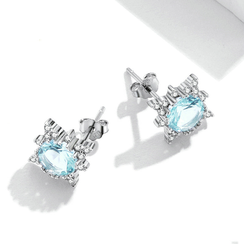 Niche premium Star of David earrings for women