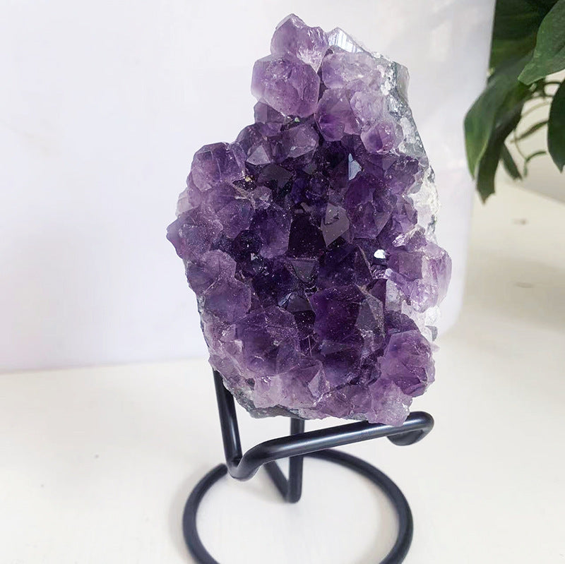 Natural Crystal Amethyst Block Ornaments Home Decor