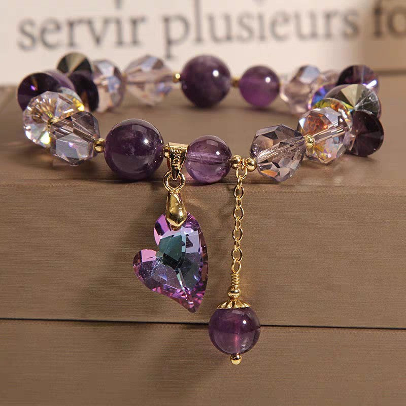 Natural Amethyst Women Bracelet